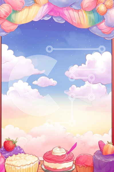 Intra Συλλεκτικό Ξύλινο Παζλ Plywood  4mm - Πολύχρωμα επιδόρπια και κέικ μπροστά από το ανοιχτό παράθυρο με τα σύννεφα Σε Ξύλινο Κουτί - Διαστάσεις: 10x10 cm – 25 κομμάτια