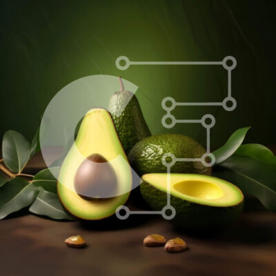 Intra Συλλεκτικό Ξύλινο Παζλ Plywood 4mm - Ώριμα αβοκάντο σε ξύλινη επιφάνεια Σε Ξύλινο Κουτί - Διαστάσεις: 10x10 cm – 25 κομμάτια - Image 1