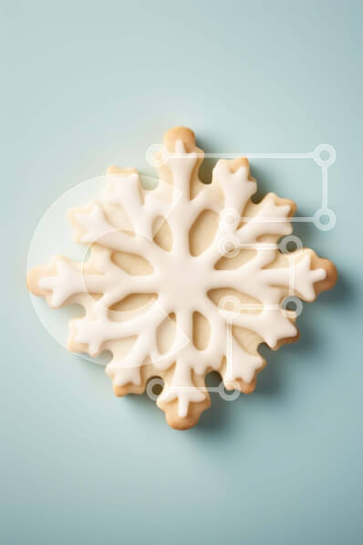 Intra Συλλεκτικό Ξύλινο Παζλ Plywood  4mm - Μπισκότο σε σχήμα νιφάδας χιονιού για εορταστική διακόσμηση Σε Ξύλινο Κουτί - Διαστάσεις: 10x10 cm – 25 κομμάτια