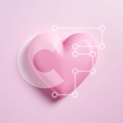 Intra Συλλεκτικό Ξύλινο Παζλ Plywood  4mm - Ροζ αντικείμενο σε σχήμα καρδιάς σε ροζ φόντο Σε Ξύλινο Κουτί - Διαστάσεις: 10x10 cm – 25 κομμάτια - Image 1