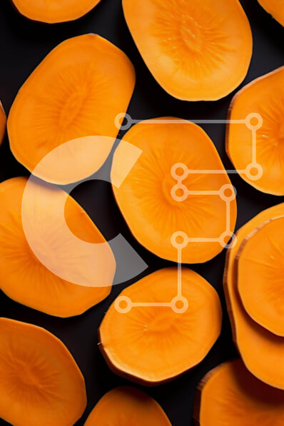 Intra Συλλεκτικό Ξύλινο Παζλ Plywood  4mm - Πολύχρωμες φέτες πορτοκαλιού Σύνθεση με καρότα Σε Ξύλινο Κουτί - Διαστάσεις: 10x10 cm – 25 κομμάτια