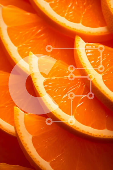 Intra Συλλεκτικό Ξύλινο Παζλ Plywood  4mm - Κοντινό πλάνο από φρεσκοκομμένες φέτες πορτοκαλιού Σε Ξύλινο Κουτί - Διαστάσεις: 10x10 cm – 25 κομμάτια