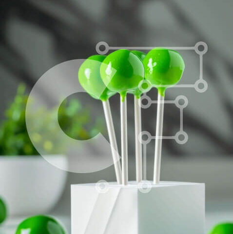 Intra Συλλεκτικό Ξύλινο Παζλ Plywood  4mm - Πράσινα γλειφιτζούρια σε λευκό κουτί με φυτά σε γλάστρες Σε Ξύλινο Κουτί - Διαστάσεις: 10x10 cm – 25 κομμάτια - Image 1