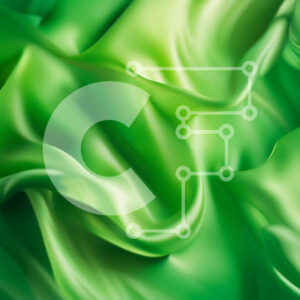 Intra Συλλεκτικό Ξύλινο Παζλ Plywood  4mm - Κομψό και ρέον πράσινο μεταξωτό ύφασμα Σε Ξύλινο Κουτί - Διαστάσεις: 10x10 cm – 25 κομμάτια