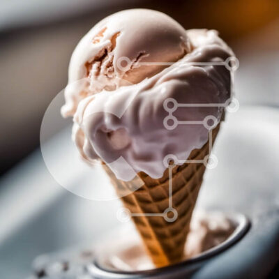 Intra Συλλεκτικό Ξύλινο Παζλ Plywood  4mm - Νόστιμη σέσουλα παγωτού σε χωνάκι βάφλας Σε Ξύλινο Κουτί - Διαστάσεις: 10x10 cm – 25 κομμάτια - Image 1