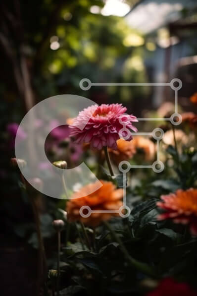 Intra Συλλεκτικό Ξύλινο Παζλ Plywood  4mm - Εκπληκτική κινηματογράφηση σε πρώτο πλάνο ενός λουλουδιού σε πλήρη άνθιση με φυσικό φωτισμό Σε Ξύλινο Κουτί - Διαστάσεις: 10x10 cm – 25 κομμάτια