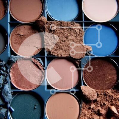 Intra Συλλεκτικό Ξύλινο Παζλ Plywood  4mm - Μπλε παλέτα σκιών ματιών: Ιδανική για τολμηρή εμφάνιση Σε Ξύλινο Κουτί - Διαστάσεις: 10x10 cm – 25 κομμάτια - Image 1