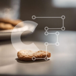 Intra Συλλεκτικό Ξύλινο Παζλ Plywood  4mm - Μπισκότο σε σχήμα καρδιάς σε άδειο πιάτο Σε Ξύλινο Κουτί - Διαστάσεις: 10x10 cm – 25 κομμάτια