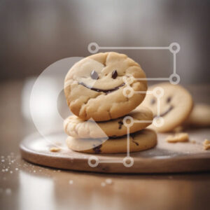 Intra Συλλεκτικό Ξύλινο Παζλ Plywood  4mm - Στοίβα από μπισκότα Smiley Face σε ένα τραπέζι Σε Ξύλινο Κουτί - Διαστάσεις: 10x10 cm – 25 κομμάτια