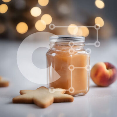 Intra Συλλεκτικό Ξύλινο Παζλ Plywood  4mm - Βάζο με μαρμελάδα, μπισκότα και μήλο σε ένα γιορτινό τραπέζι Σε Ξύλινο Κουτί - Διαστάσεις: 10x10 cm – 25 κομμάτια - Image 1