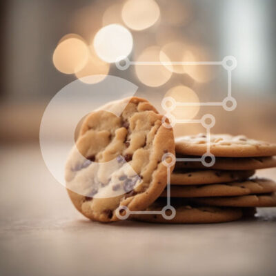 Intra Συλλεκτικό Ξύλινο Παζλ Plywood  4mm - Στοίβα από φρεσκοψημένα μπισκότα με τσιπ σοκολάτας Σε Ξύλινο Κουτί - Διαστάσεις: 10x10 cm – 25 κομμάτια - Image 1