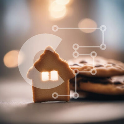 Intra Συλλεκτικό Ξύλινο Παζλ Plywood  4mm - Διακόσμηση μπισκότων σε σχήμα σπιτιού με φοντάν Σε Ξύλινο Κουτί - Διαστάσεις: 10x10 cm – 25 κομμάτια - Image 1