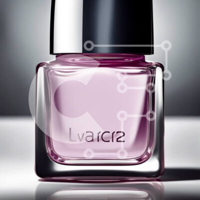 Intra Συλλεκτικό Ξύλινο Παζλ Plywood  4mm - Κομψή εικόνα του μπουκαλιού βερνικιού νυχιών Lacura 2 Σε Ξύλινο Κουτί - Διαστάσεις: 10x10 cm – 25 κομμάτια - Image 1