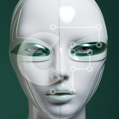 Intra Συλλεκτικό Ξύλινο Παζλ Plywood 4mm - Μανεκέν με λευκό πλαστικό πρόσωπο και πράσινα μάτια Σε Ξύλινο Κουτί - Διαστάσεις: 10x10 cm – 25 κομμάτια - Image 1