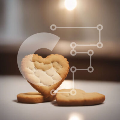 Intra Συλλεκτικό Ξύλινο Παζλ Plywood 4mm - Μπισκότα σε σχήμα καρδιάς στο τραπέζι - Ρομαντικό επιδόρπιο Σε Ξύλινο Κουτί - Διαστάσεις: 10x10 cm – 25 κομμάτια - Image 1