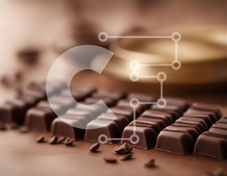 Intra Συλλεκτικό Ξύλινο Παζλ Plywood  4mm - Ομάδα ράβδων σοκολάτας σε ένα τραπέζι Σε Ξύλινο Κουτί - Διαστάσεις: 10x10 cm – 25 κομμάτια