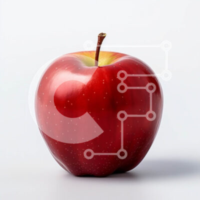 Intra Συλλεκτικό Ξύλινο Παζλ Plywood  4mm - Ζωντανή φωτογραφία κόκκινου μήλου Σε Ξύλινο Κουτί - Διαστάσεις: 10x10 cm – 25 κομμάτια - Image 1