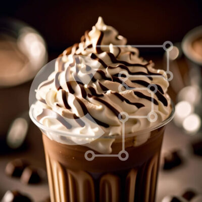 Intra Συλλεκτικό Ξύλινο Παζλ Plywood  4mm - Αφεθείτε σε ένα δροσιστικό Milkshake σοκολάτας με σαντιγί Σε Ξύλινο Κουτί - Διαστάσεις: 10x10 cm – 25 κομμάτια - Image 1