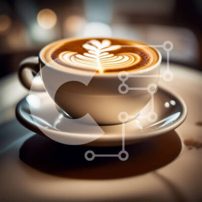 Intra Συλλεκτικό Ξύλινο Παζλ Plywood  4mm - Cozy Coffee Moment με Latte Art Heart σε τραπέζι Σε Ξύλινο Κουτί - Διαστάσεις: 10x10 cm – 25 κομμάτια - Image 1