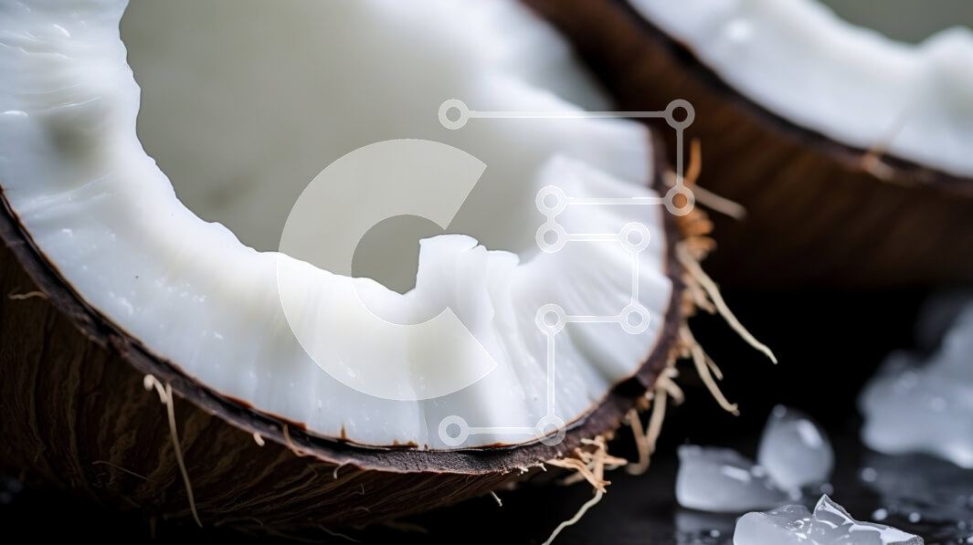 Intra Συλλεκτικό Ξύλινο Παζλ Plywood  4mm - Μισή καρύδα με κρυστάλλους πάγου Σε Ξύλινο Κουτί - Διαστάσεις: 10x10 cm – 25 κομμάτια