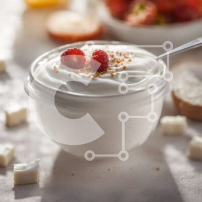 Intra Συλλεκτικό Ξύλινο Παζλ Plywood  4mm - Μπολ με γιαούρτι με σμέουρα και κύβους τυριού Σε Ξύλινο Κουτί - Διαστάσεις: 10x10 cm – 25 κομμάτια - Image 1