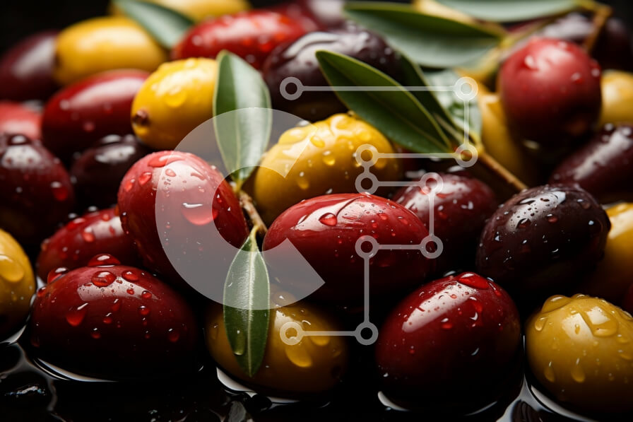 Intra Συλλεκτικό Ξύλινο Παζλ Plywood  4mm - Νόστιμο μπολ ελιών με φρέσκα φύλλα Σε Ξύλινο Κουτί - Διαστάσεις: 10x10 cm – 25 κομμάτια