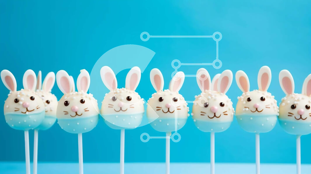 Intra Συλλεκτικό Ξύλινο Παζλ Plywood  4mm - Cake Pops και Cupcakes με πασχαλινό θέμα Σε Ξύλινο Κουτί - Διαστάσεις: 10x10 cm – 25 κομμάτια