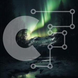 Intra Συλλεκτικό Ξύλινο Παζλ Plywood  4mm - Το εκπληκτικό Aurora Borealis φωτίζει τον νυχτερινό ουρανό Σε Ξύλινο Κουτί - Διαστάσεις: 10x10 cm – 25 κομμάτια