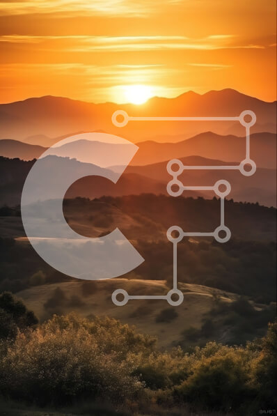 Intra Συλλεκτικό Ξύλινο Παζλ Plywood  4mm - Ηλιοβασίλεμα που κόβει την ανάσα πάνω από μια μαγευτική οροσειρά Σε Ξύλινο Κουτί - Διαστάσεις: 10x10 cm – 25 κομμάτια