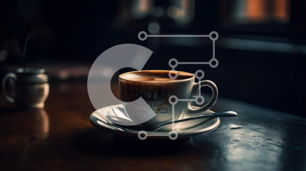 Intra Συλλεκτικό Ξύλινο Παζλ Plywood  4mm - Άνετη εικόνα ενός φλιτζάνι καφέ σε ένα τραπέζι σε ένα δωμάτιο με χαμηλό φωτισμό Σε Ξύλινο Κουτί - Διαστάσεις: 10x10 cm – 25 κομμάτια