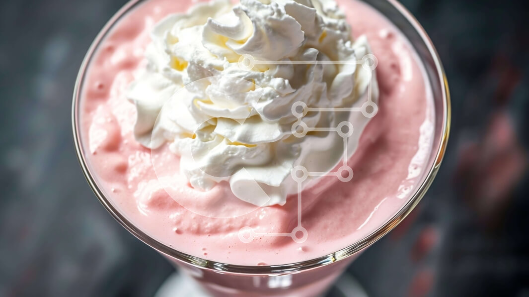 Intra Συλλεκτικό Ξύλινο Παζλ Plywood  4mm - Λαχταριστό ροζ smoothie με σαντιγί και παγωτό Σε Ξύλινο Κουτί - Διαστάσεις: 10x10 cm – 25 κομμάτια