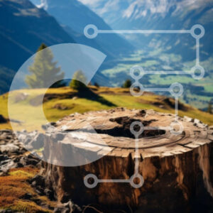 Intra Συλλεκτικό Ξύλινο Παζλ Plywood  4mm - Εκπληκτική εικόνα των ελβετικών Άλπεων με τα χιονισμένα βουνά Σε Ξύλινο Κουτί - Διαστάσεις: 10x10 cm – 25 κομμάτια