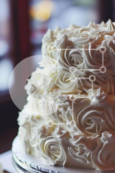 Intra Συλλεκτικό Ξύλινο Παζλ Plywood  4mm - Κομψή τούρτα τριών επιπέδων με λουλουδάτα διακοσμητικά Σε Ξύλινο Κουτί - Διαστάσεις: 10x10 cm – 25 κομμάτια