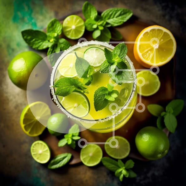 Intra Συλλεκτικό Ξύλινο Παζλ Plywood  4mm - Λαχταριστή συνταγή κοκτέιλ Μαργαρίτας Σε Ξύλινο Κουτί - Διαστάσεις: 10x10 cm – 25 κομμάτια