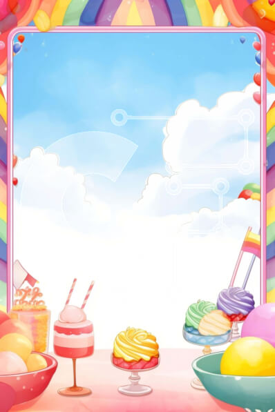 Intra Συλλεκτικό Ξύλινο Παζλ Plywood  4mm - Πολύχρωμα επιδόρπια και μπαλόνια ουράνιου τόξου Σε Ξύλινο Κουτί - Διαστάσεις: 10x10 cm – 25 κομμάτια