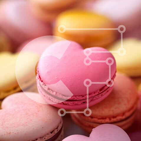 Intra Συλλεκτικό Ξύλινο Παζλ Plywood  4mm - Πολύχρωμα μακαρόνια καρδιών στοιβαγμένα μαζί Σε Ξύλινο Κουτί - Διαστάσεις: 10x10 cm – 25 κομμάτια - Image 1