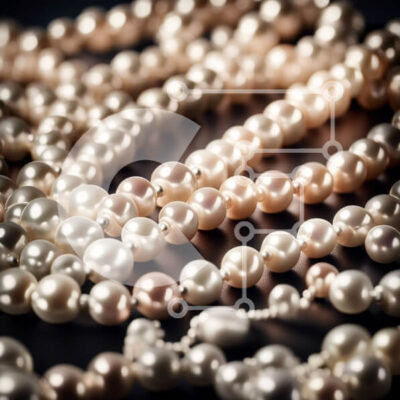 Intra Συλλεκτικό Ξύλινο Παζλ Plywood  4mm - Κομψή εικόνα ενός σκέλους από μαργαριτάρια σε μαύρο φόντο Σε Ξύλινο Κουτί - Διαστάσεις: 10x10 cm – 25 κομμάτια - Image 1