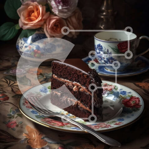 Intra Συλλεκτικό Ξύλινο Παζλ Plywood  4mm - Αφεθείτε σε αυτό το παρακμιακό κέικ σοκολάτας με γλάσο Σε Ξύλινο Κουτί - Διαστάσεις: 10x10 cm – 25 κομμάτια - Image 1