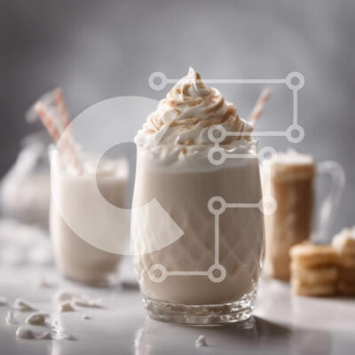 Intra Συλλεκτικό Ξύλινο Παζλ Plywood  4mm - Λαχταριστό Milkshake με σαντιγί και μπισκότα Σε Ξύλινο Κουτί - Διαστάσεις: 10x10 cm – 25 κομμάτια - Image 1