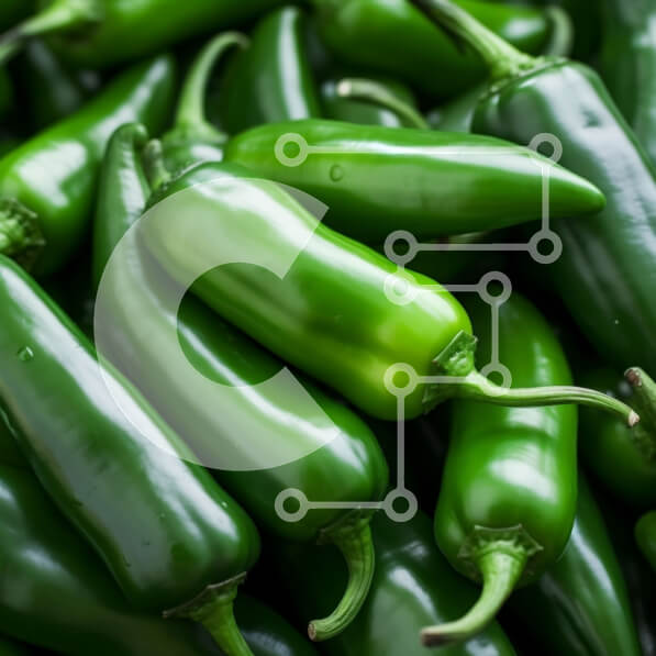 Intra Συλλεκτικό Ξύλινο Παζλ Plywood  4mm - Στοιβαγμένες πράσινες πιπεριές τσίλι Σε Ξύλινο Κουτί - Διαστάσεις: 10x10 cm – 25 κομμάτια