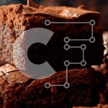 Intra Συλλεκτικό Ξύλινο Παζλ Plywood  4mm - Decadent Brownies σοκολάτας με πασπαλισμένη ζάχαρη άχνη Σε Ξύλινο Κουτί - Διαστάσεις: 10x10 cm – 25 κομμάτια - Image 1