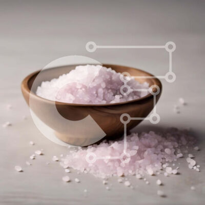 Intra Συλλεκτικό Ξύλινο Παζλ Plywood 4mm - Ροζ θαλασσινό αλάτι σε ξύλινο μπολ για ομορφιά και διακόσμηση σπιτιού Σε Ξύλινο Κουτί - Διαστάσεις: 10x10 cm – 25 κομμάτια - Image 1