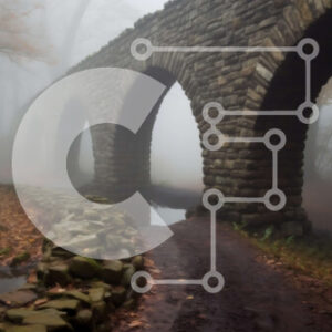 Intra Συλλεκτικό Ξύλινο Παζλ Plywood  4mm - Όμορφη εικόνα μιας πέτρινης γέφυρας στο δάσος Σε Ξύλινο Κουτί - Διαστάσεις: 10x10 cm – 25 κομμάτια