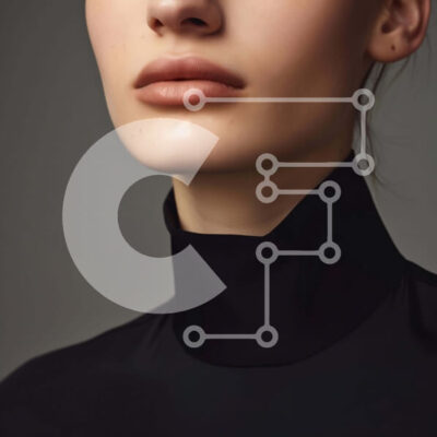 Intra Συλλεκτικό Ξύλινο Παζλ Plywood 4mm - Κομψό μαύρο πορτρέτο μόδας Σε Ξύλινο Κουτί - Διαστάσεις: 10x10 cm – 25 κομμάτια - Image 1