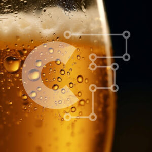 Intra Συλλεκτικό Ξύλινο Παζλ Plywood  4mm - Ποτήρι μπύρα με φυσαλίδες και σταγόνες νερού Σε Ξύλινο Κουτί - Διαστάσεις: 10x10 cm – 25 κομμάτια