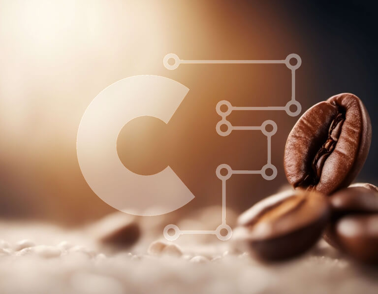 Intra Συλλεκτικό Ξύλινο Παζλ Plywood  4mm - Κοντινό πλάνο από φρεσκοψημένους κόκκους καφέ Σε Ξύλινο Κουτί - Διαστάσεις: 10x10 cm – 25 κομμάτια