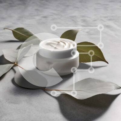 Intra Συλλεκτικό Ξύλινο Παζλ Plywood  4mm - Φυσικό προϊόν ομορφιάς με πράσινα φύλλα σε λευκό βάζο κρέμας Σε Ξύλινο Κουτί - Διαστάσεις: 10x10 cm – 25 κομμάτια - Image 1