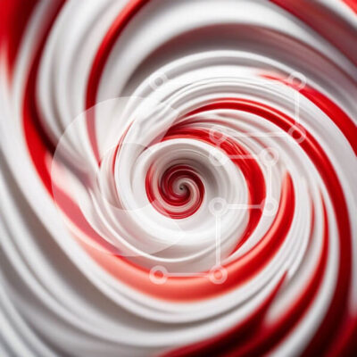 Intra Συλλεκτικό Ξύλινο Παζλ Plywood  4mm - Νόστιμη κόκκινη και λευκή καραμέλα στροβιλισμού Σε Ξύλινο Κουτί - Διαστάσεις: 10x10 cm – 25 κομμάτια - Image 1