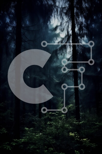 Intra Συλλεκτικό Ξύλινο Παζλ Plywood  4mm - Απόκοσμη εικόνα ενός σκοτεινού δάσους τη νύχτα Σε Ξύλινο Κουτί - Διαστάσεις: 10x10 cm – 25 κομμάτια