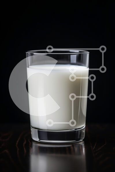 Intra Συλλεκτικό Ξύλινο Παζλ Plywood  4mm - Ποτήρι γάλα σε σκούρο ξύλινο τραπέζι Σε Ξύλινο Κουτί - Διαστάσεις: 10x10 cm – 25 κομμάτια